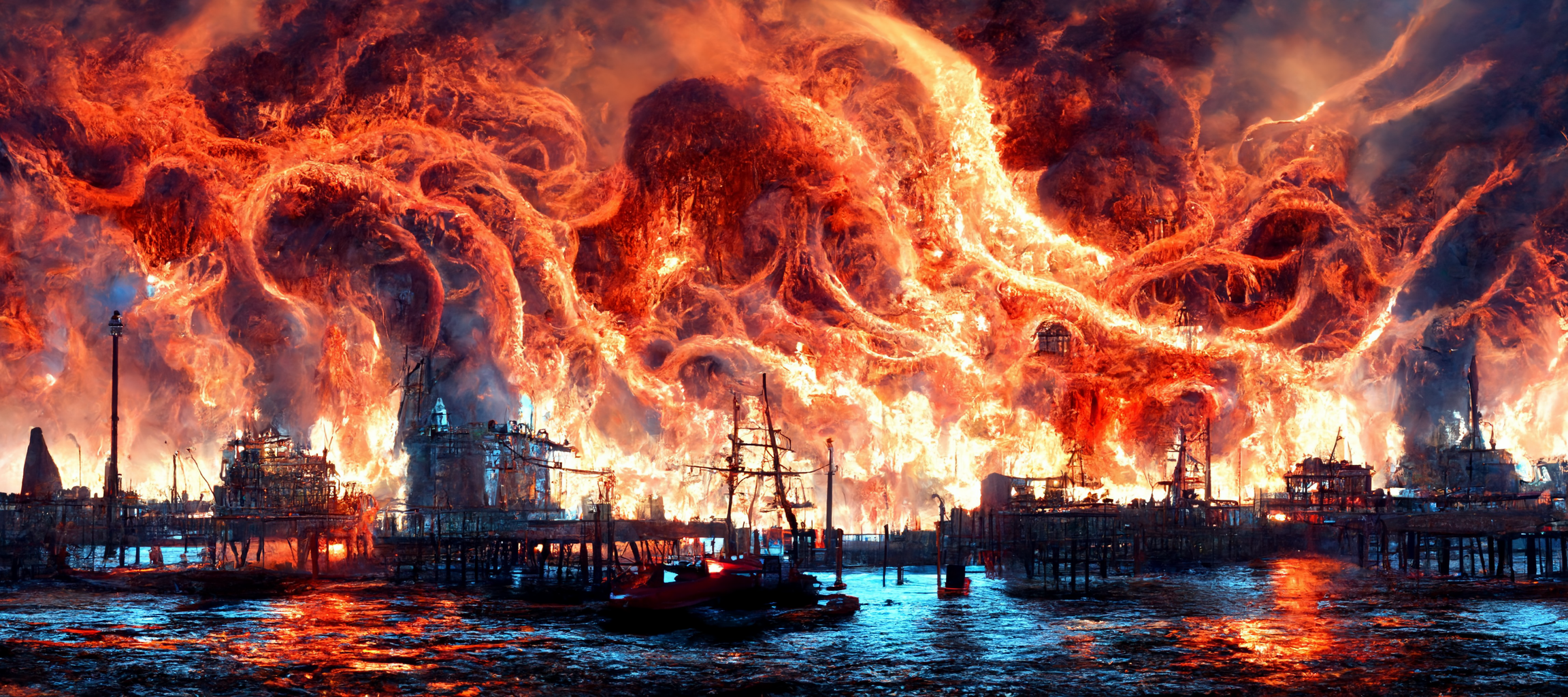 vibe_maunsell_forts_in_London_Thames_on_fire_being_attacked_by__f99c6601-5b97-4dee-8205-21b36ad8d843