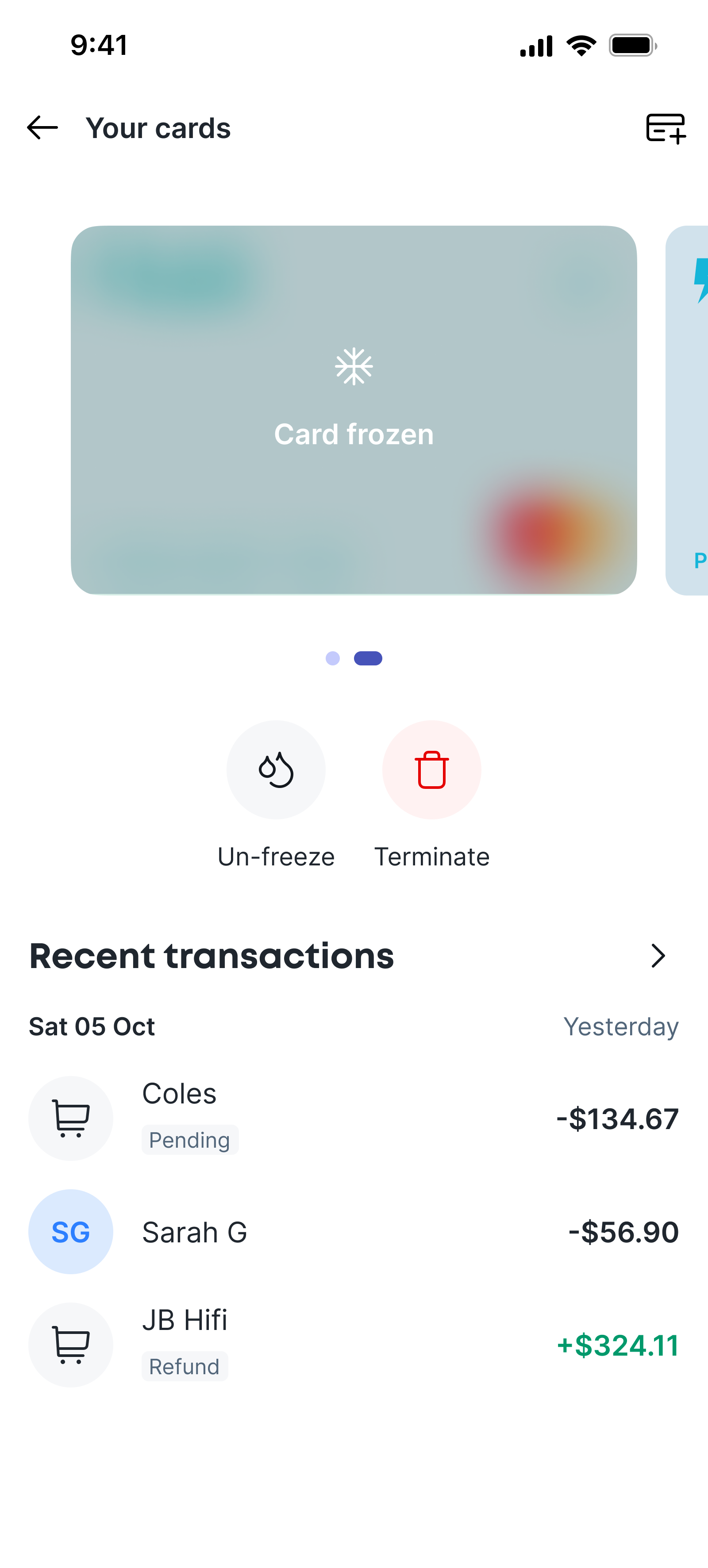 3.2.3 cards – freeze