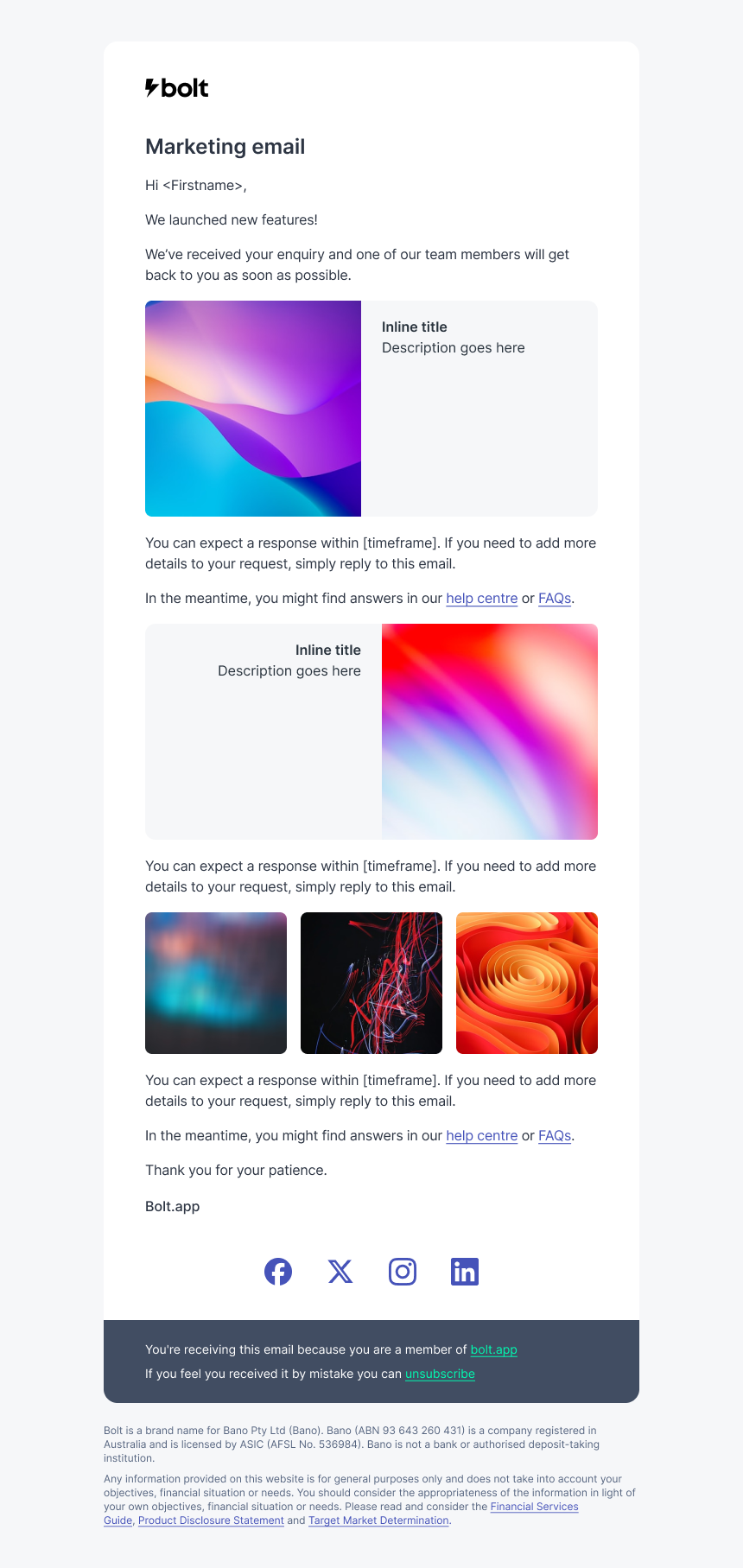 new features – desktop