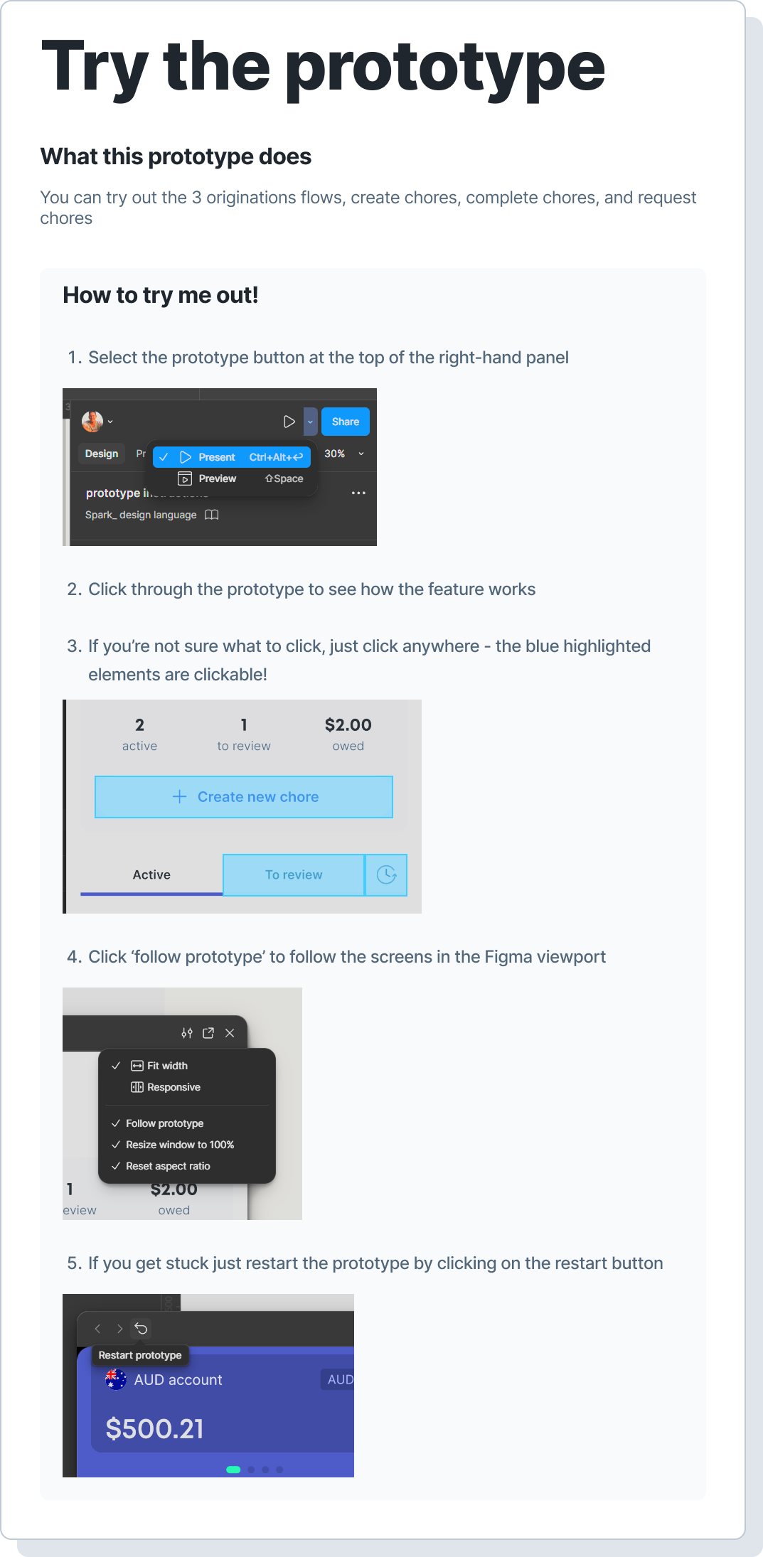 prototype instructions