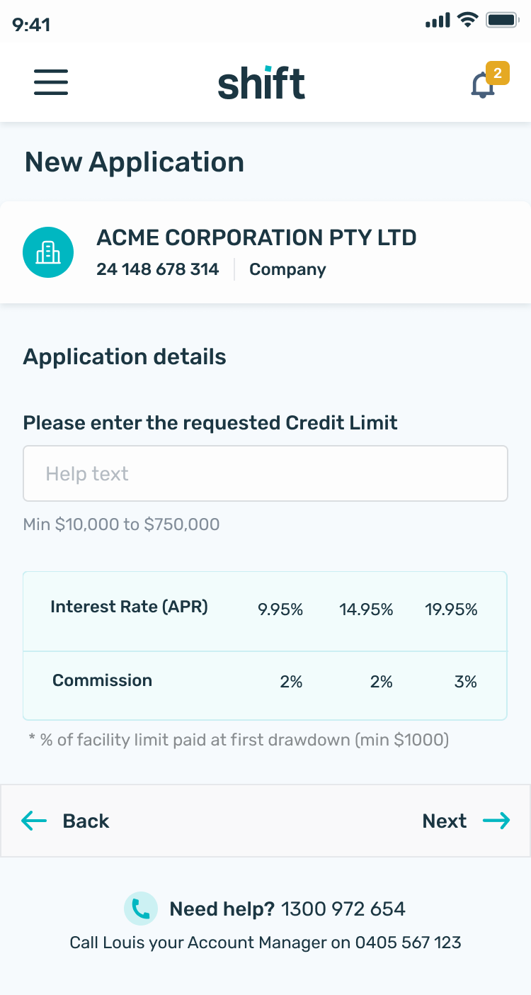 M-New App_Business Overdraft_enter amount